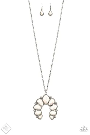 Stone Monument White Paparazzi Necklace