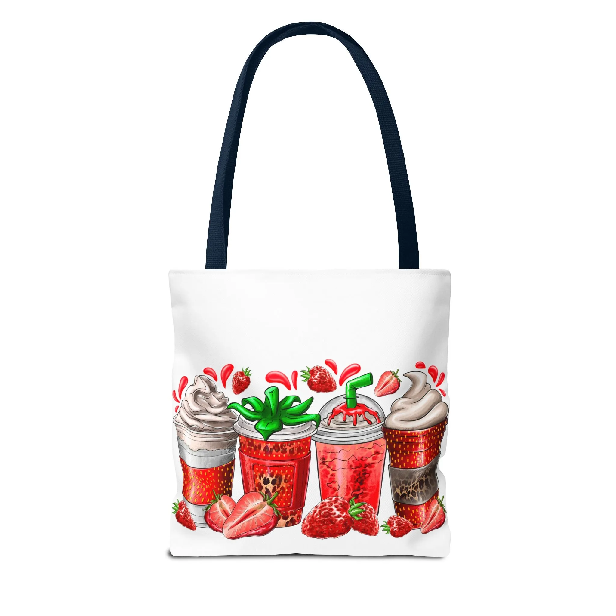 Strawberry Coffee Drink Tote Bag