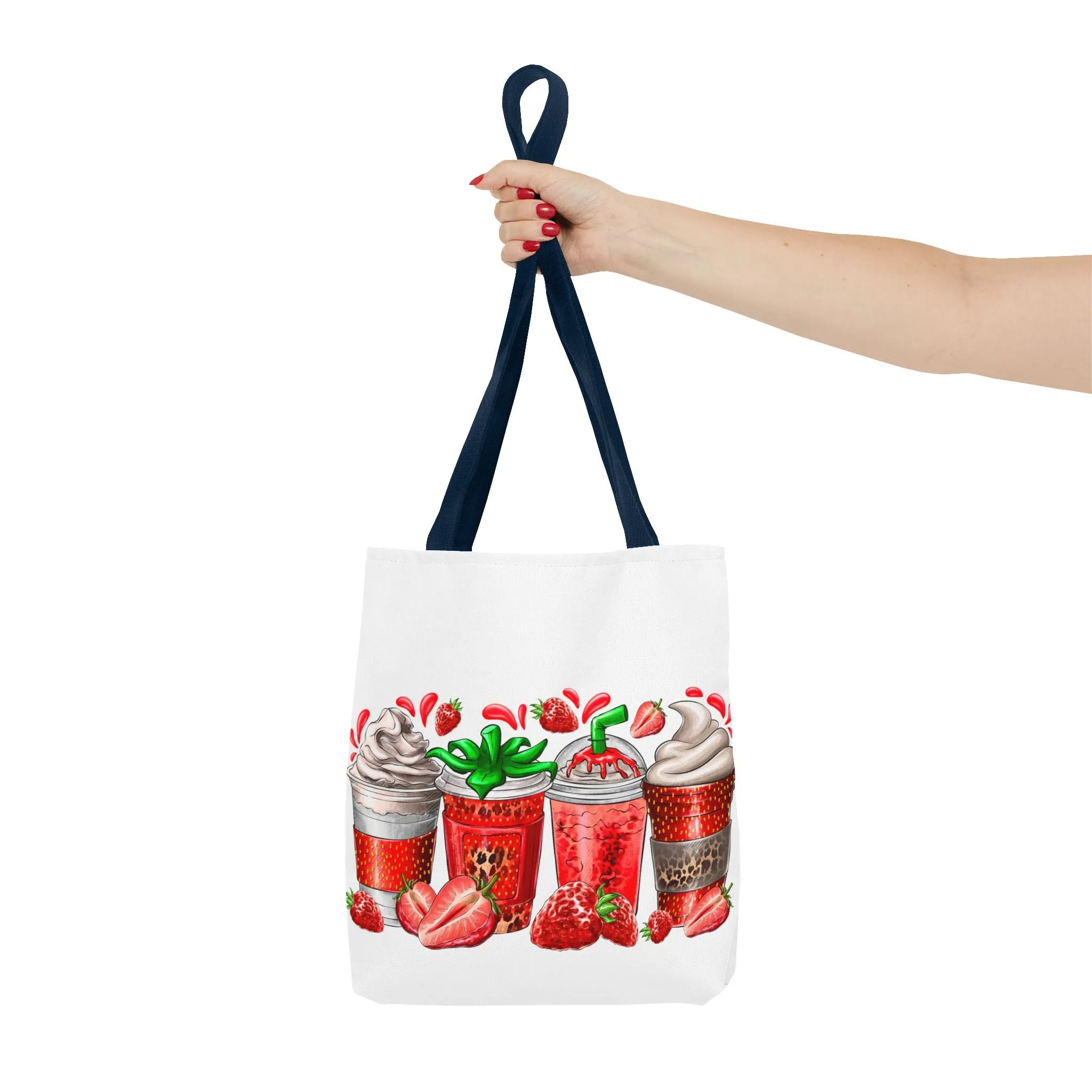 Strawberry Coffee Drink Tote Bag