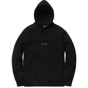 Supreme Embossed Logo Hoodie- Black