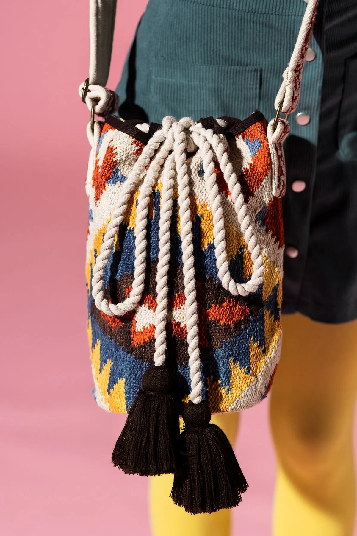 Tassel Tapestry Crossbody