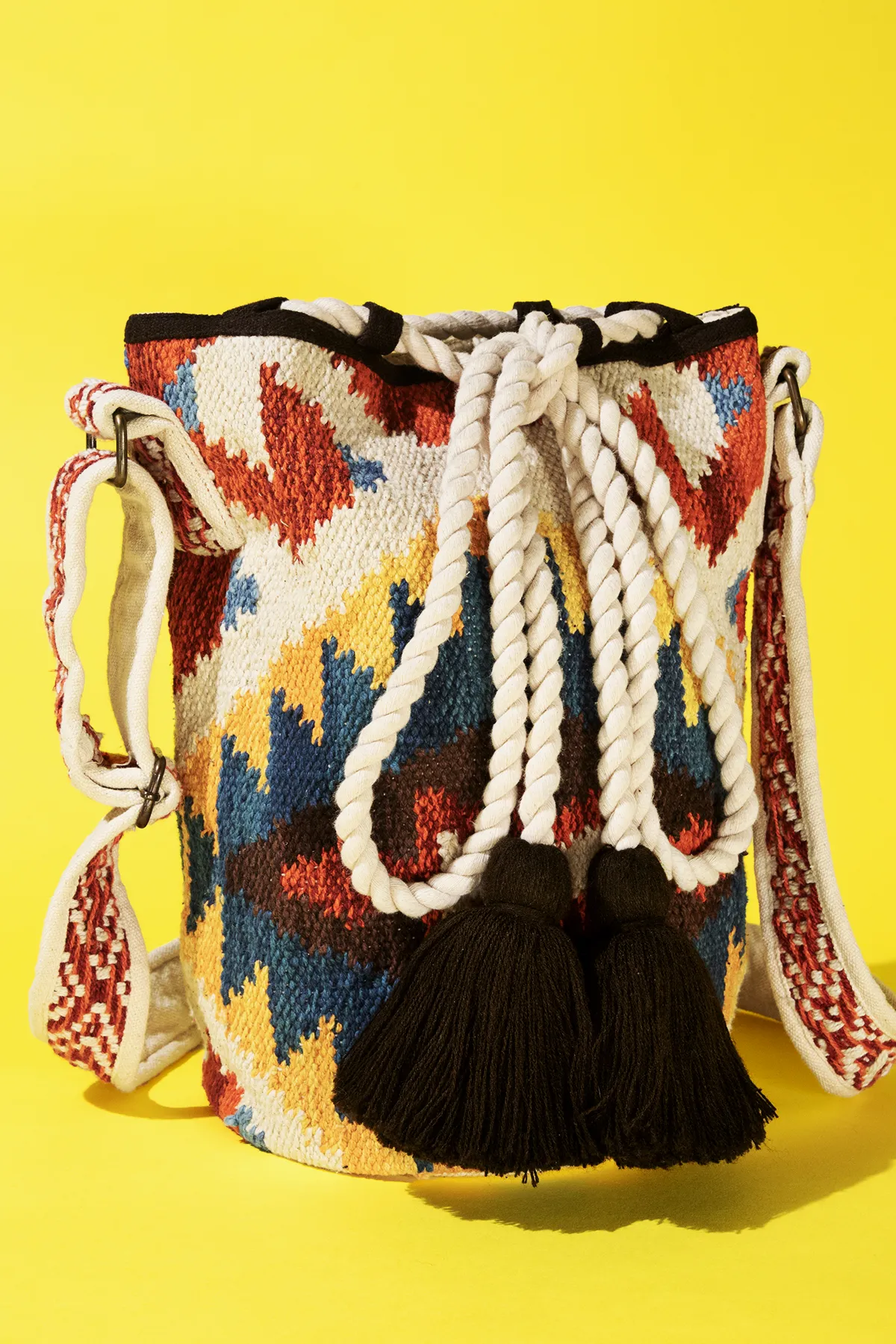 Tassel Tapestry Crossbody