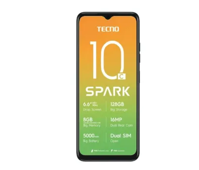 Tecno Spark 10C Dual Sim 128GB - Black