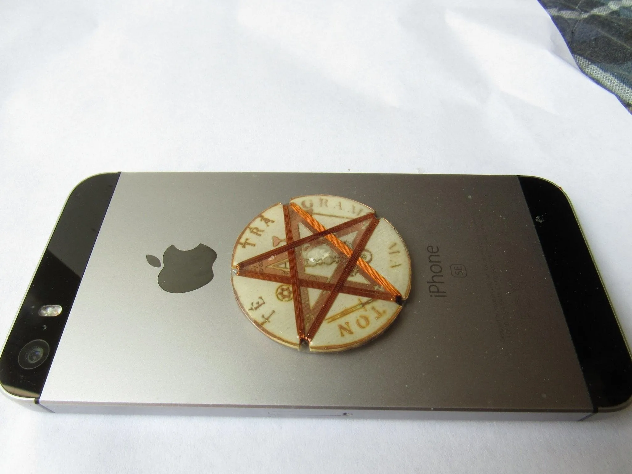 Tetragrammaton Protective Sticker Shield Against Harmful Frequencies for Cell Phones