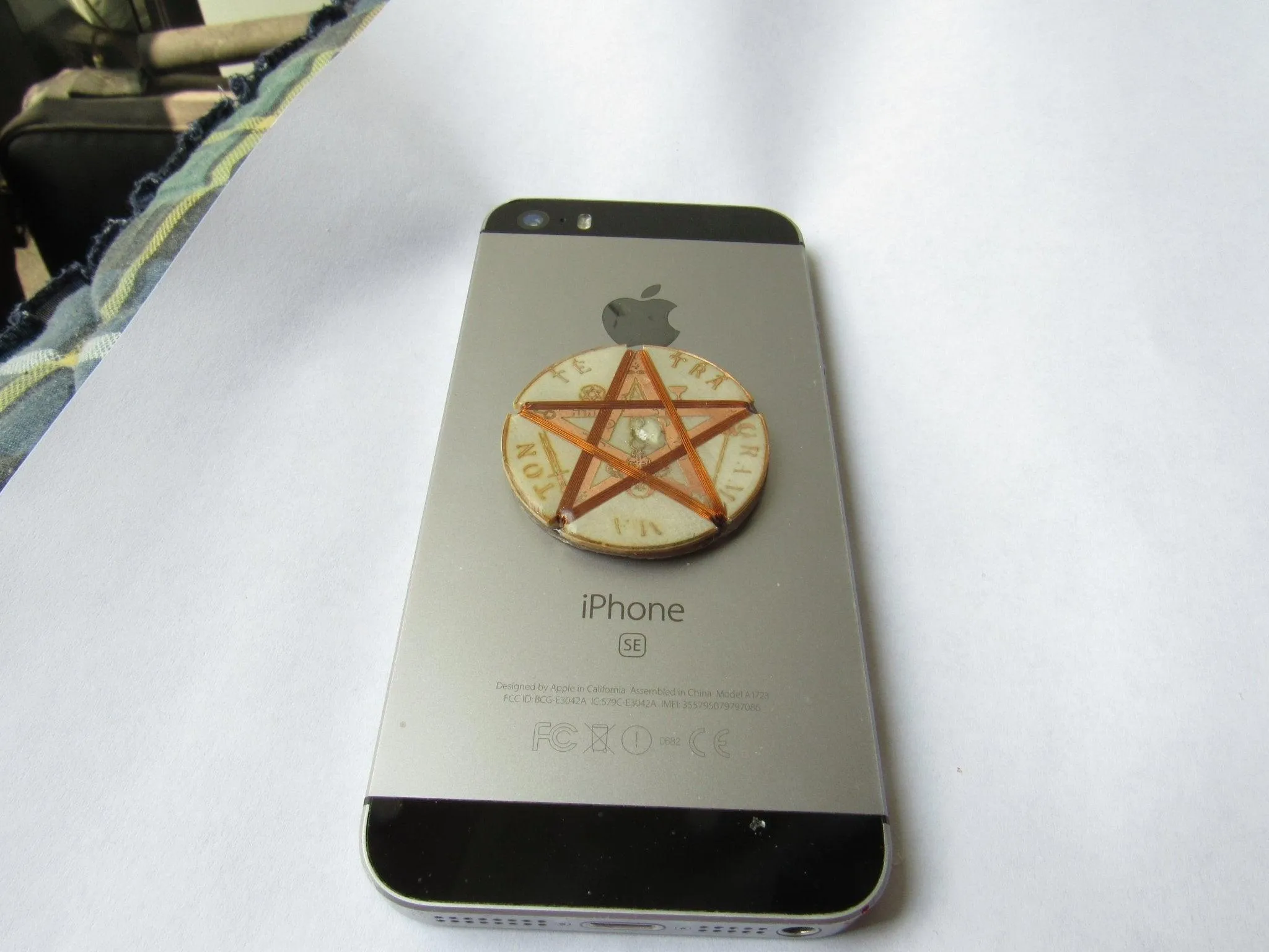 Tetragrammaton Protective Sticker Shield Against Harmful Frequencies for Cell Phones