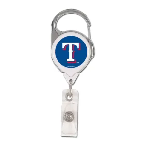 Texas Rangers Badge Holder Premium Retractable - Special Order