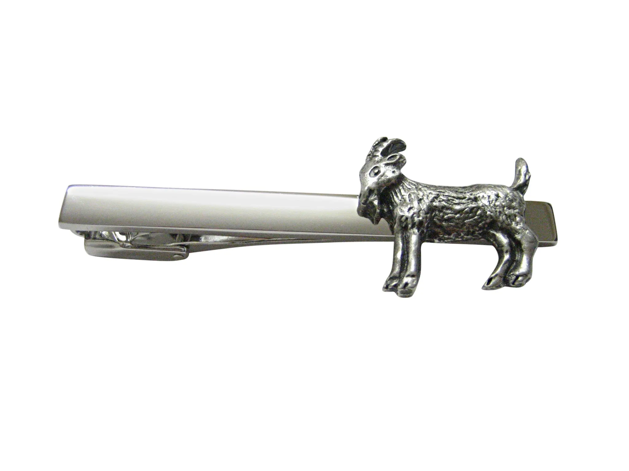 Textured Goat Square Tie Clip