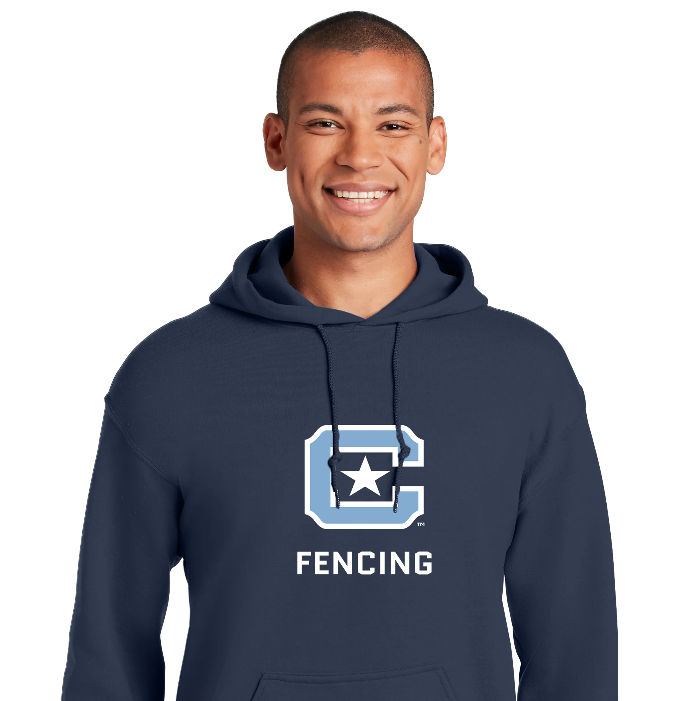 The Citadel Block C Star logo, Club Sports - Fencing,  Heavy Blend™ Hooded Sweatshirt