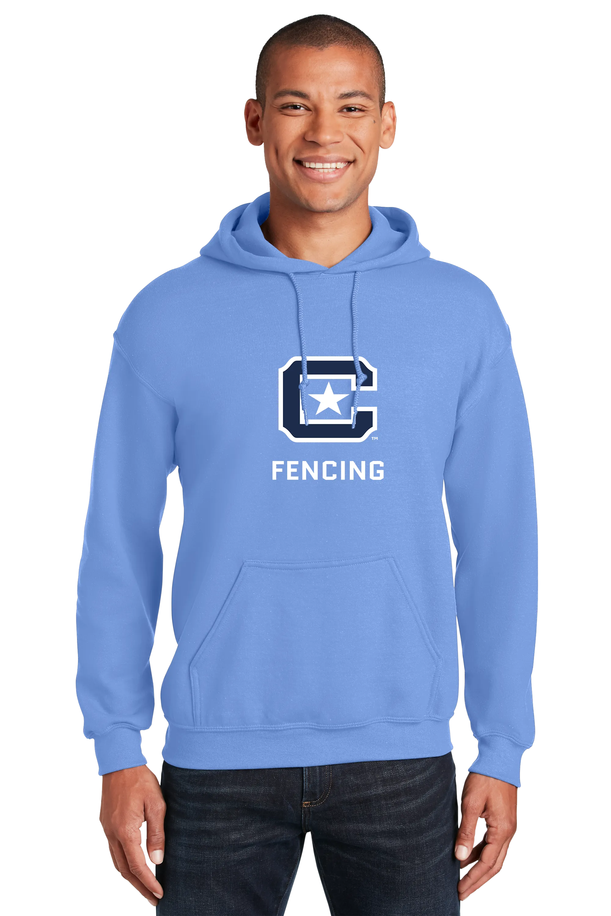 The Citadel Block C Star logo, Club Sports - Fencing,  Heavy Blend™ Hooded Sweatshirt