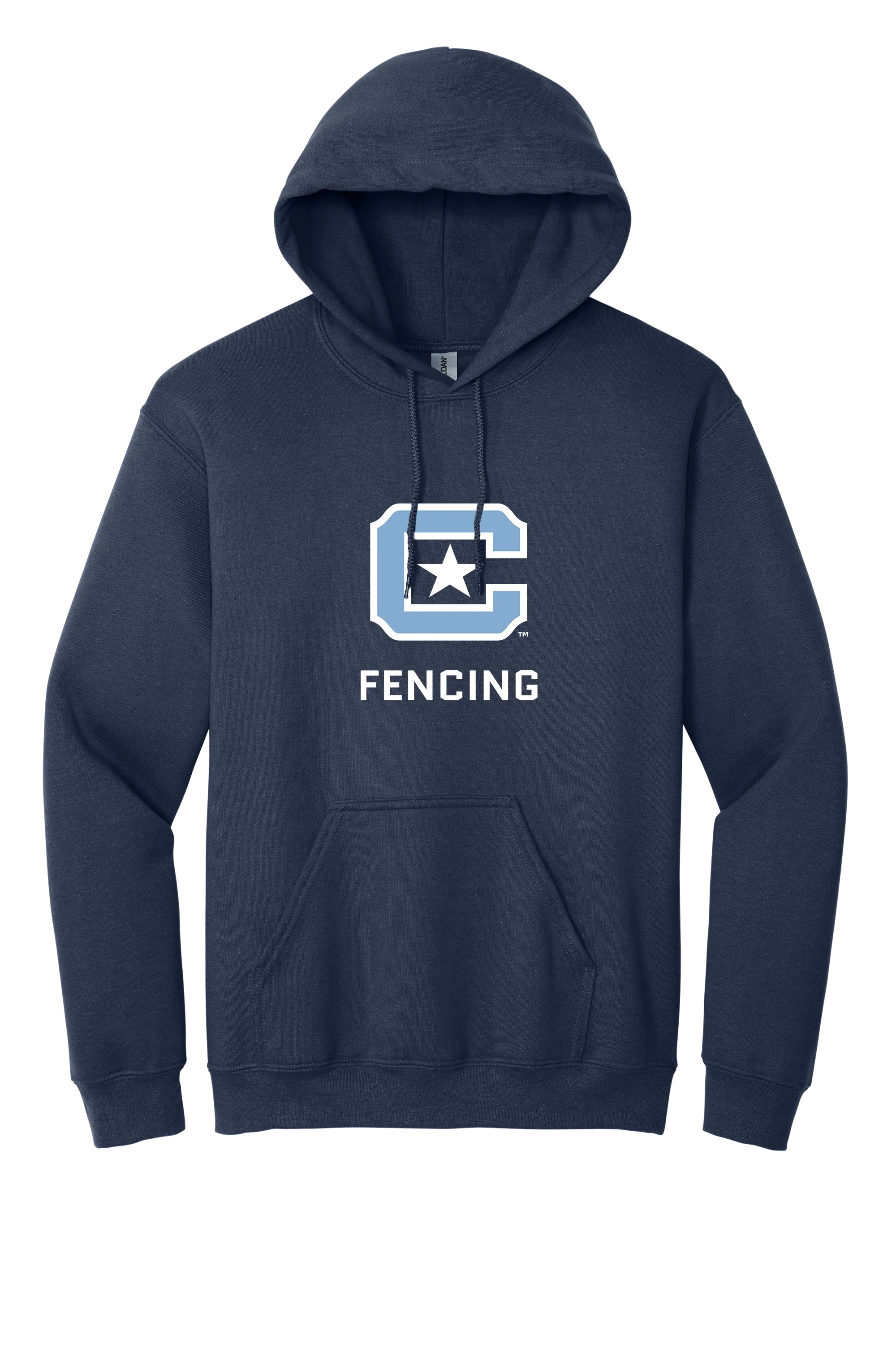 The Citadel Block C Star logo, Club Sports - Fencing,  Heavy Blend™ Hooded Sweatshirt
