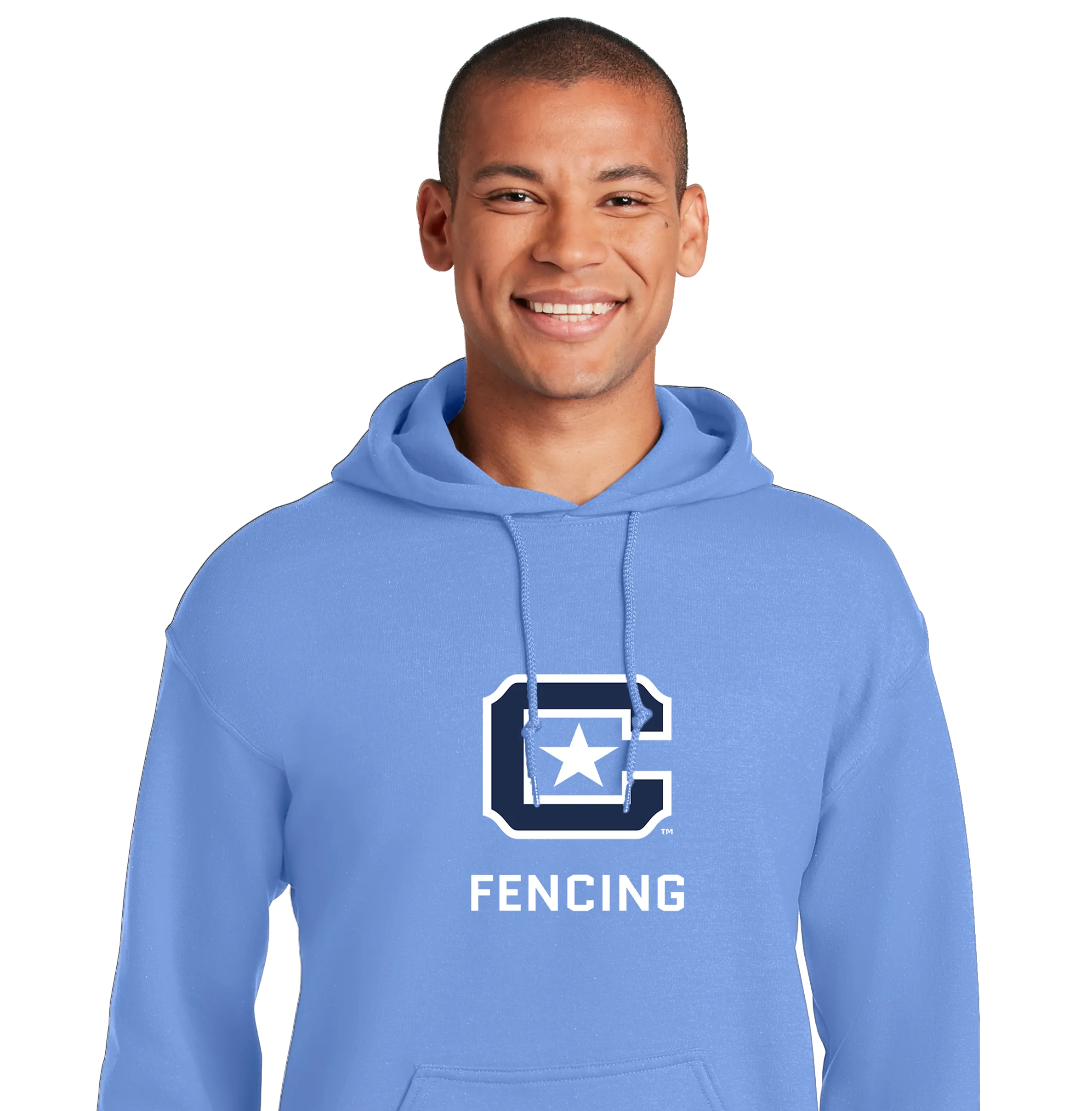 The Citadel Block C Star logo, Club Sports - Fencing,  Heavy Blend™ Hooded Sweatshirt