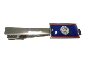 Thin Bordered Belize Flag Tie Clip