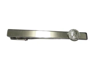 Tiny 25 Cent Quarter Coin Tie Clip