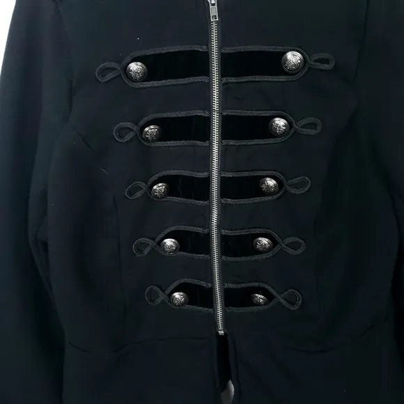 Torrid black military style jacket size 00 = m/ or 10