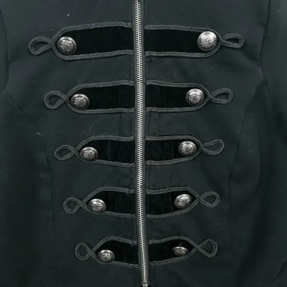 Torrid black military style jacket size 00 = m/ or 10