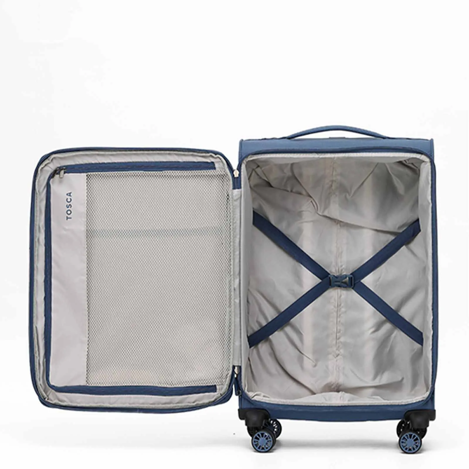 Tosca So-Lite 4W 67cm Medium Suitcase Blue
