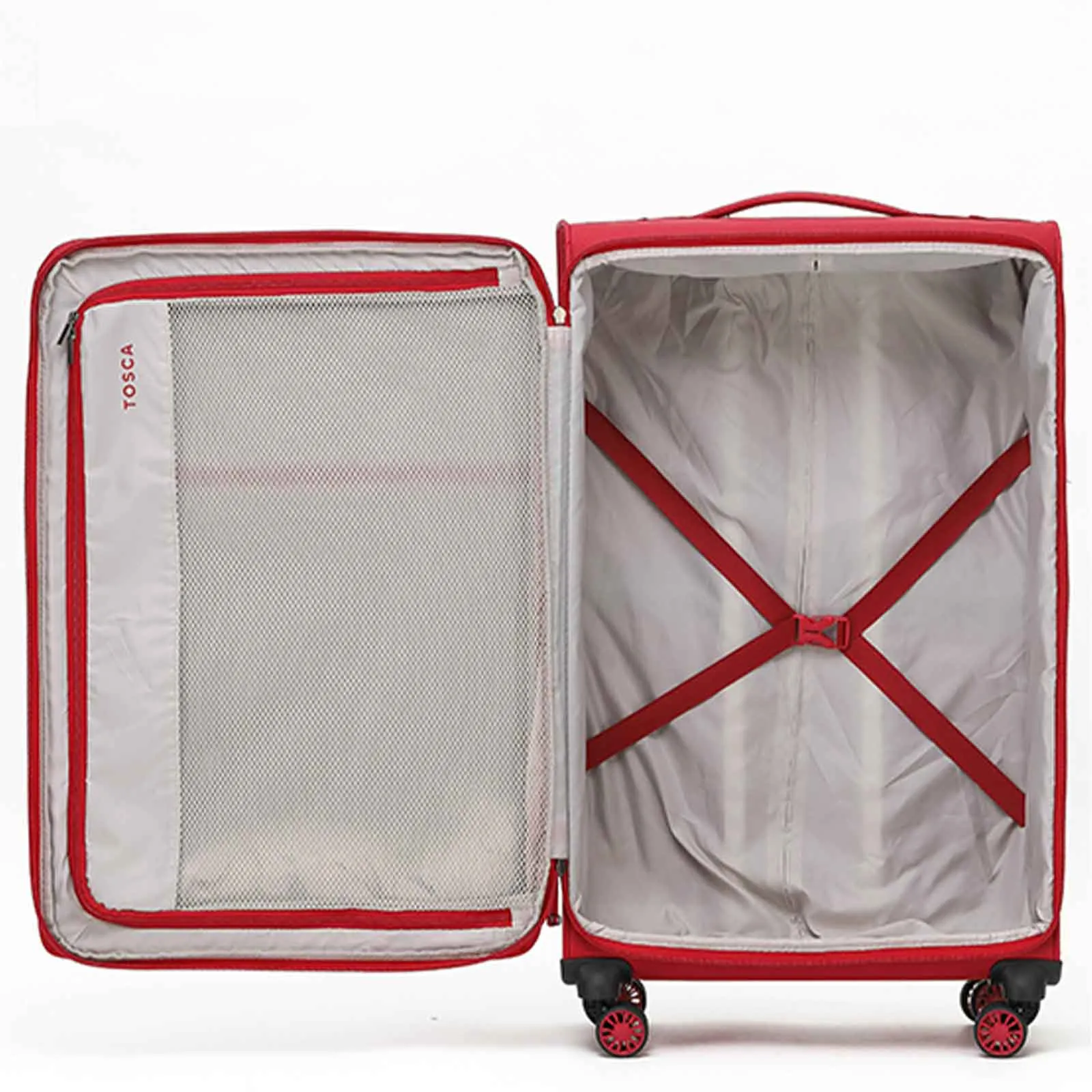 Tosca So-Lite 4W 79cm Large Suitcase Red