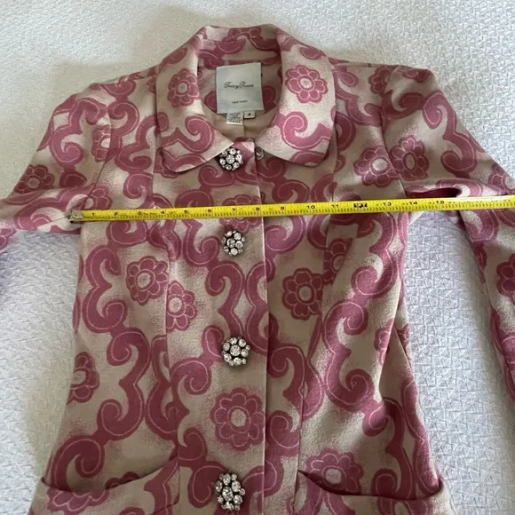 TRACY REESE Retro Floral Pink Jacket