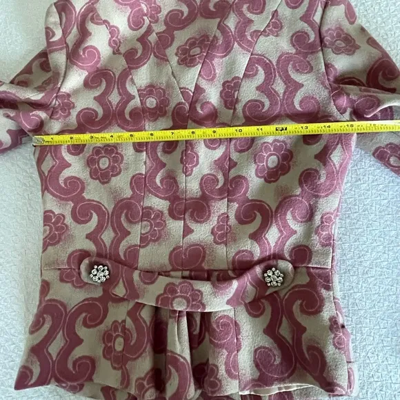 TRACY REESE Retro Floral Pink Jacket