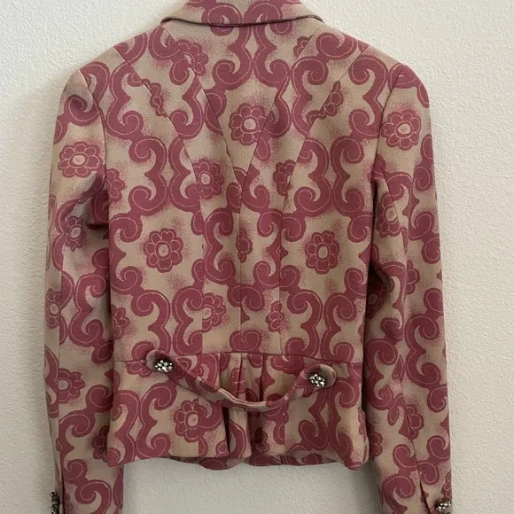 TRACY REESE Retro Floral Pink Jacket