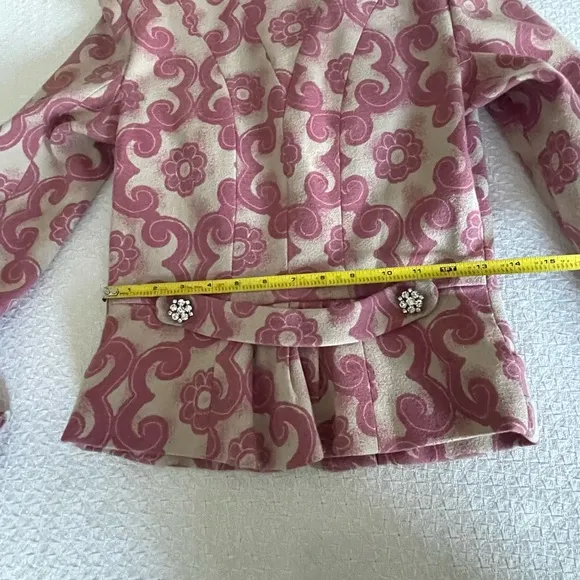 TRACY REESE Retro Floral Pink Jacket