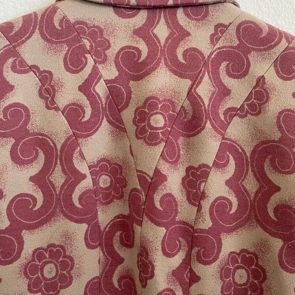TRACY REESE Retro Floral Pink Jacket