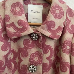 TRACY REESE Retro Floral Pink Jacket