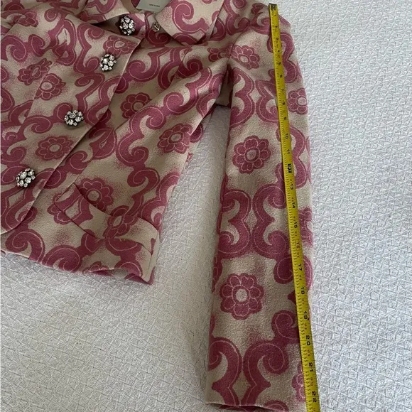 TRACY REESE Retro Floral Pink Jacket