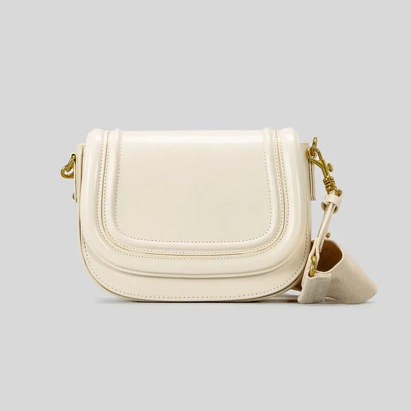 Trendy Small Flap Bag with Wide Strap