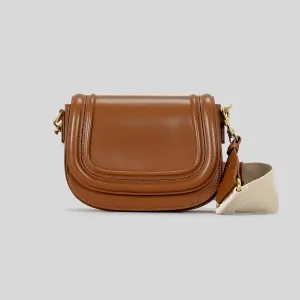 Trendy Small Flap Bag with Wide Strap