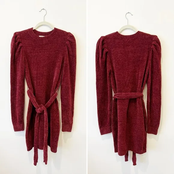 Tularosa Rosewood Sweater Dress Starry Night High Neck Knit Long Sleeve M