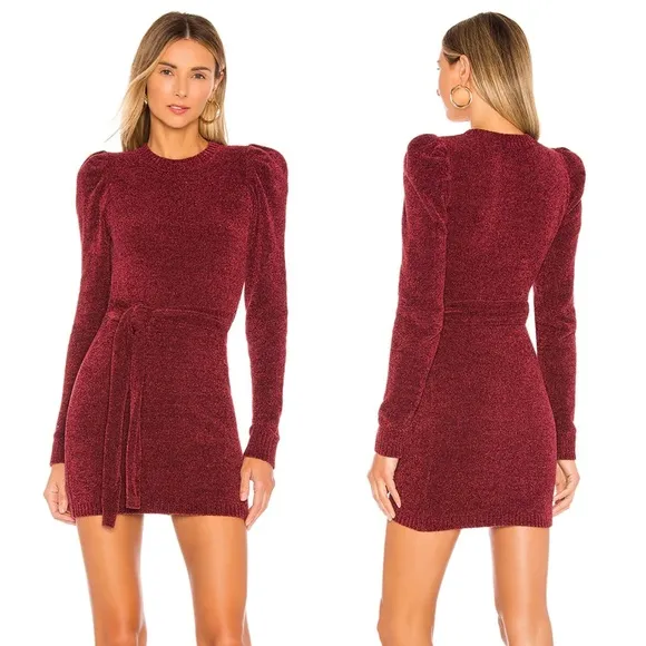Tularosa Rosewood Sweater Dress Starry Night High Neck Knit Long Sleeve M