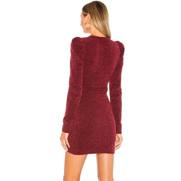 Tularosa Rosewood Sweater Dress Starry Night High Neck Knit Long Sleeve M