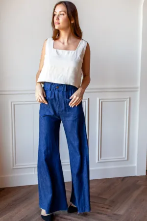 Tulip Wide Leg Indigo Hemp Organic
