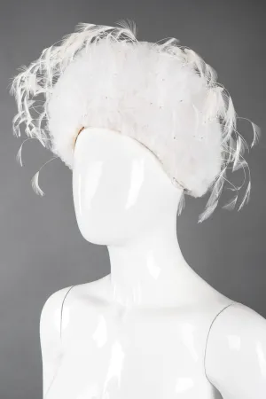 Tulle Feather Pouf Hat