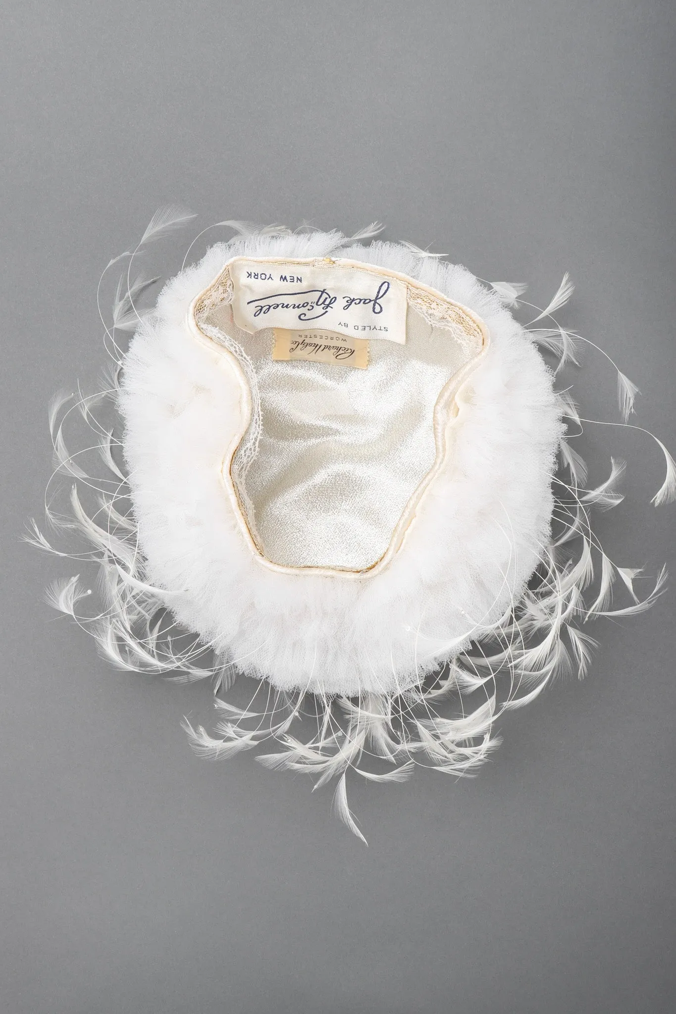Tulle Feather Pouf Hat