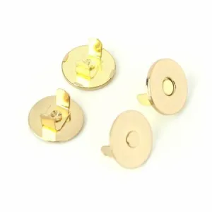Two Magnetic Snaps 3/4" Gold --- Sallie Tomato