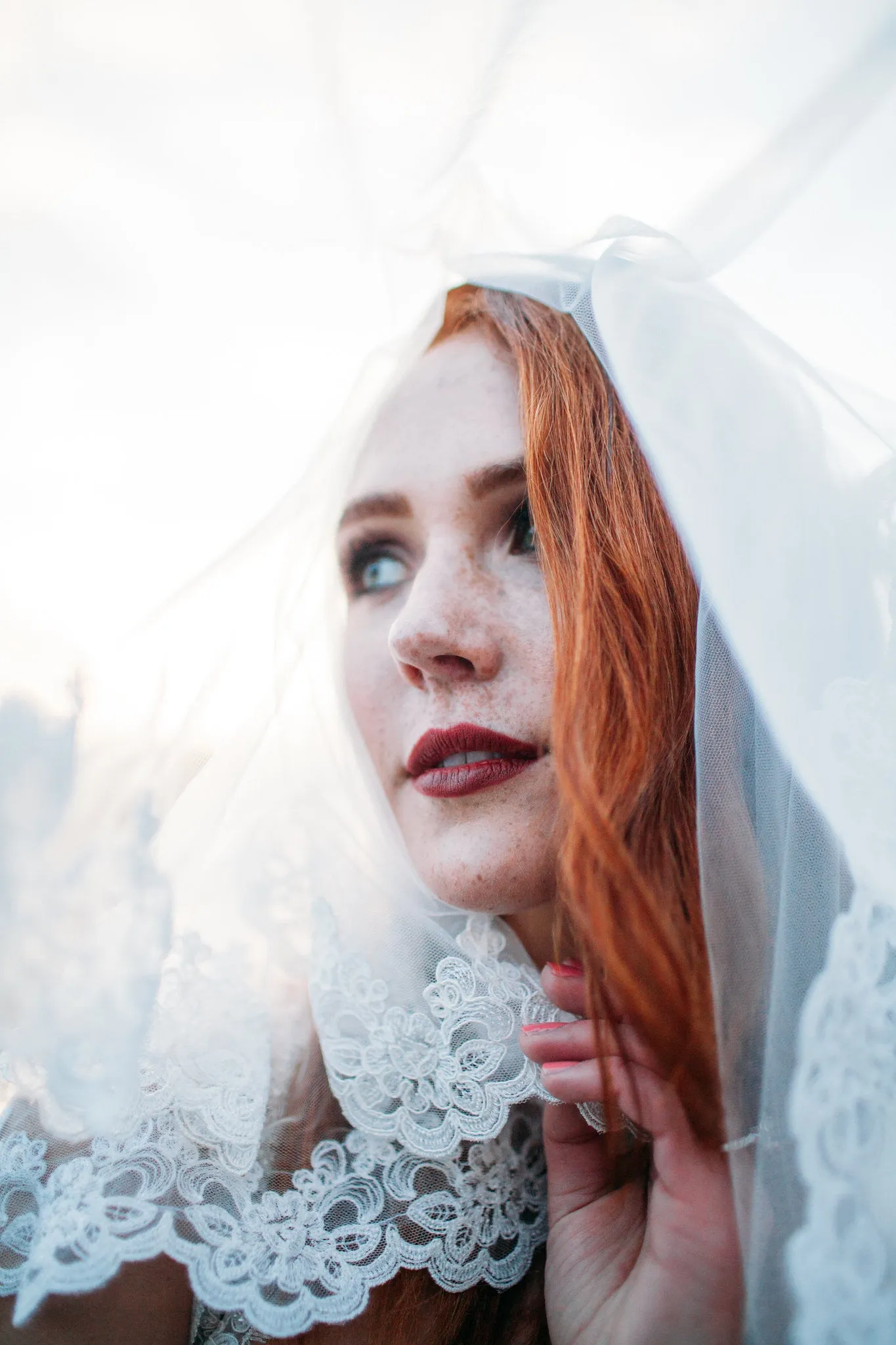 Two Tier Elbow Length Bridal Veil (#Danelle)