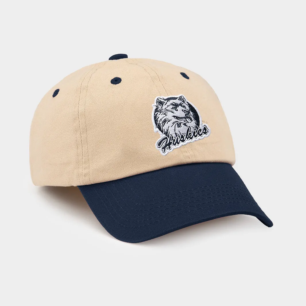 UConn Huskies 1980s Logo Two-Tone Dad Hat
