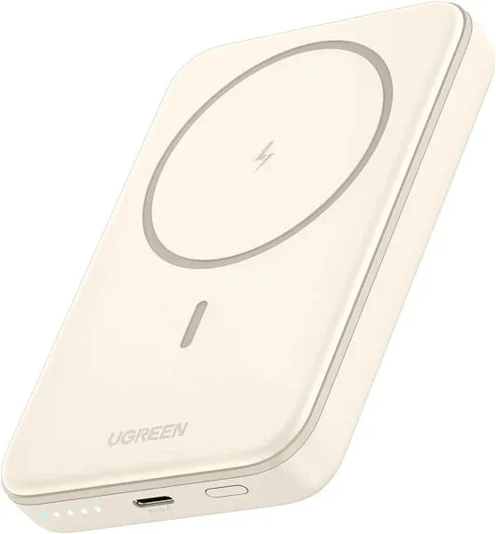 Ugreen 10000mAh PD-20W Magnetic Wireless15W Power Bank Beige PB561