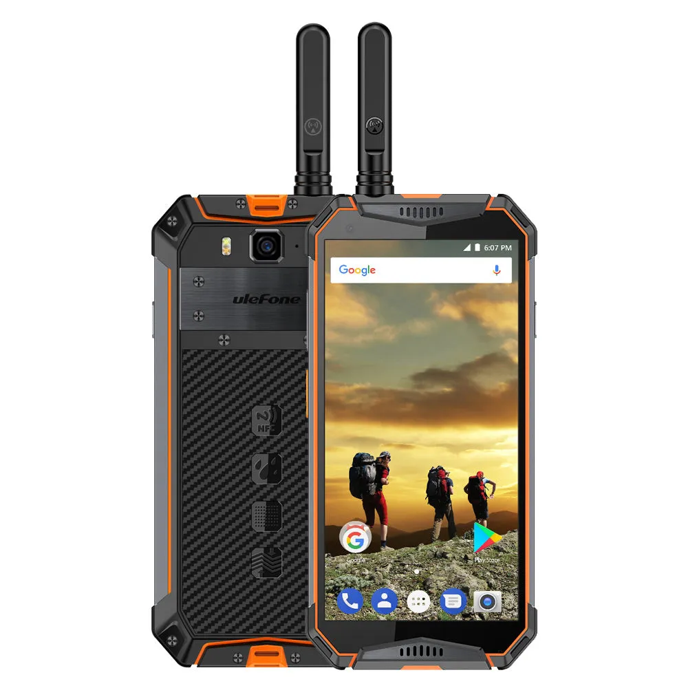 Ulefone Armor 3T 5.7 Inch Android 8.1 Oreo Helio P23 (MT6763T) Octa Core 2.5GHz 4GB RAM 64GB ROM 4G Phablet - Orange