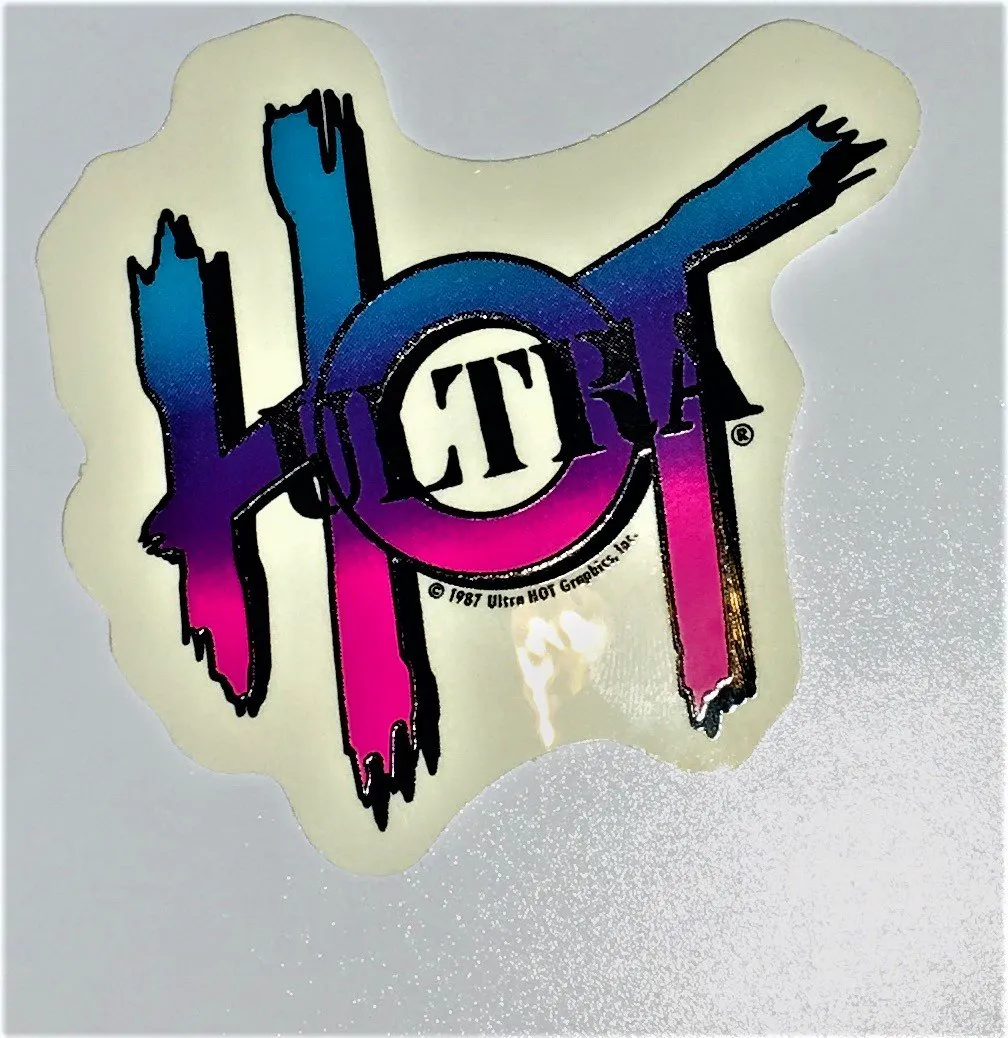 Ultra Hot Sticker Logo Vintage 4 inch