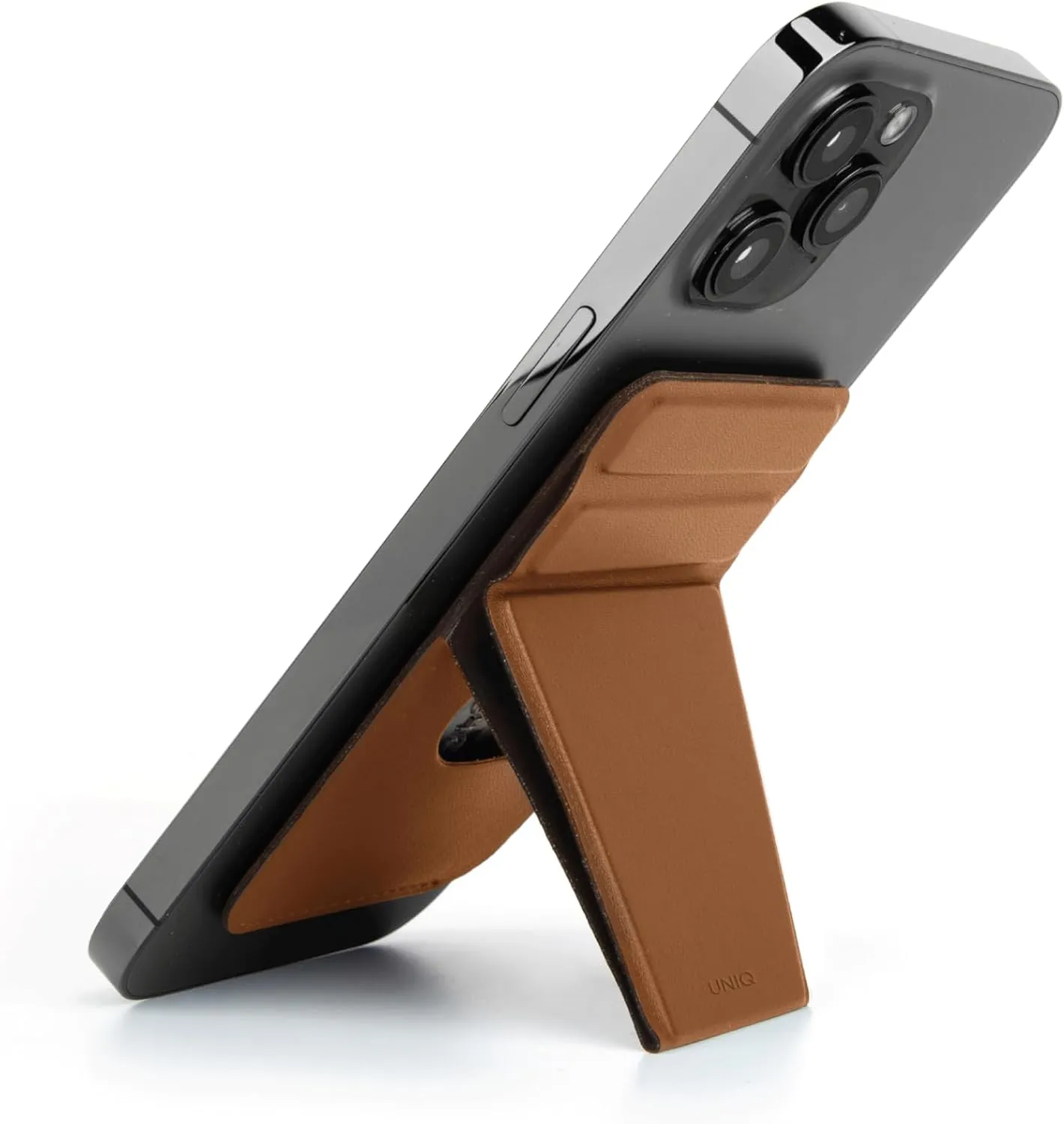 Uniq Phone Accessory (phone Stand, A Hand Grip And Card Holder) (brown)