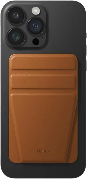Uniq Phone Accessory (phone Stand, A Hand Grip And Card Holder) (brown)