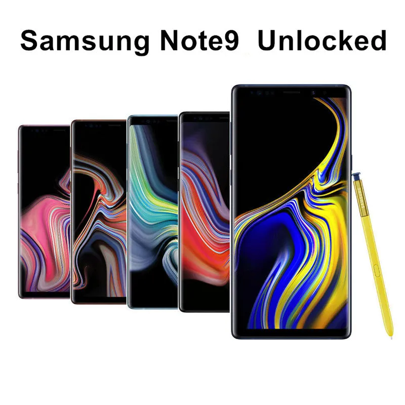 Used Samsung Galaxy Note9 European Version Single SIM Mobile Phone 6 128GB 4000mAh NFC 4G phone blue
