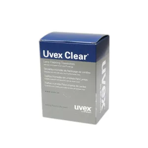 Uvex Clear Disposable Lens Cleaning Towelettes (100 Pack)*