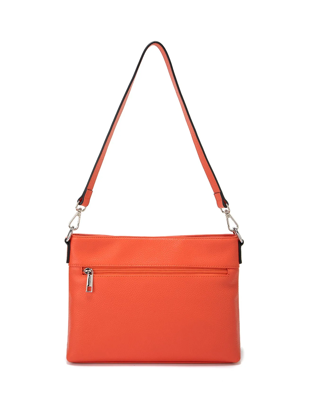 VICKY LEATHER XBODY BAG-E1-0807A-TANGERINE- SALE