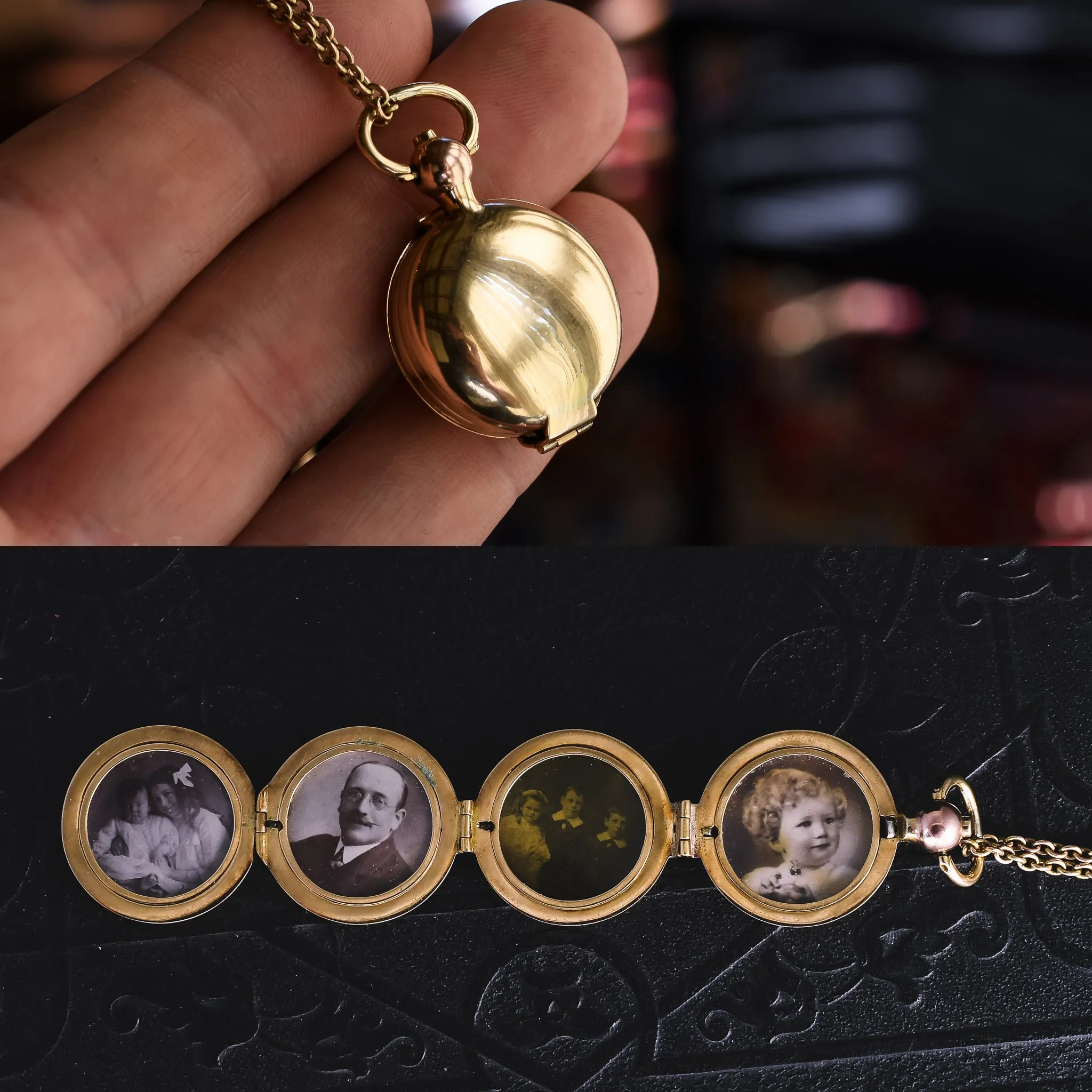 Victorian Four Compartment Family Locket