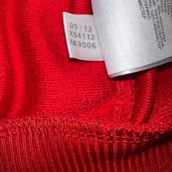 Vintage Adidas Red 3-Stripe Full Zip Jacket Jogging Back Logo