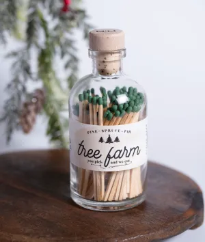 Vintage Apothecary Christmas Tree Farm Matches